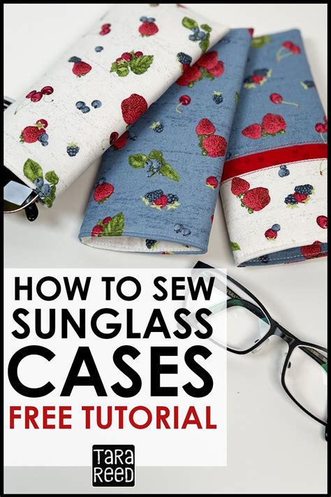 How To Make A Padded Glasses Case Sewing For Beginners Sew Eyeglass Cases Eyeglass Cases