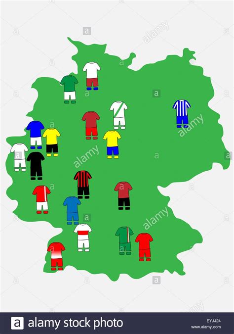 German Bundesliga Team Map