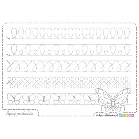 Du E Szlaczki Dla Przedszkolak W Do Druku Jako Wst P Do Nauki Pisania