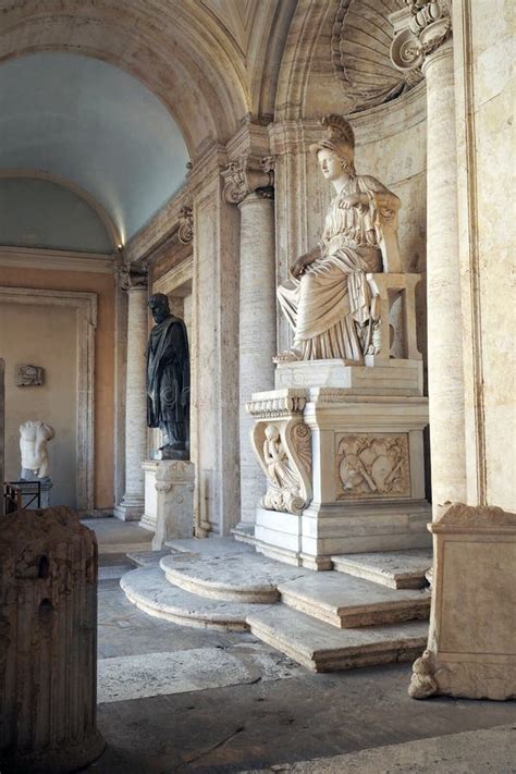 The Courtyard Of The Palazzo Dei Conservatori Part Of The Musei