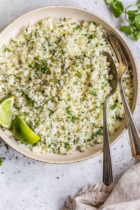 Cilantro Lime Cauliflower Rice Isabel Eats