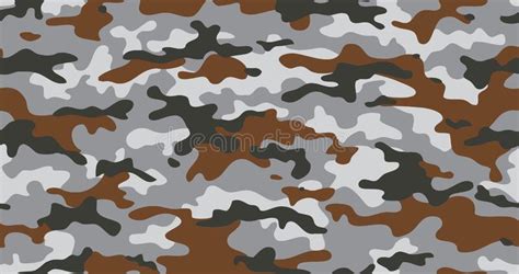 Patr N Ininterrumpido De Camuflaje Imprimir Ilustraci N Vectorial