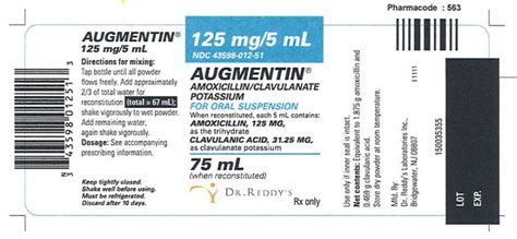 Amoxicillin Clavulanate Potassium Labels And Packages Wikidoc