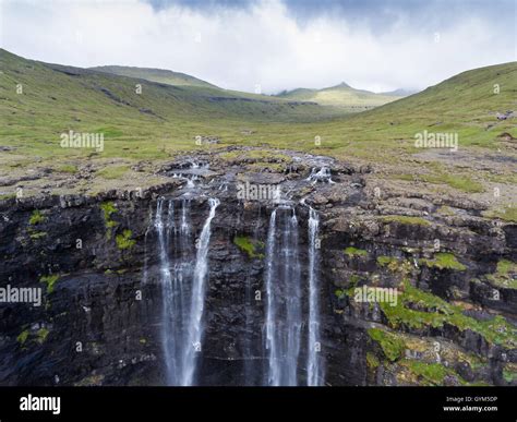 Fossá waterfall, Island of Streymoy. Faroe Islands Stock Photo - Alamy