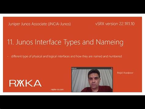 11 Junos Interface Types And Nameing YouTube