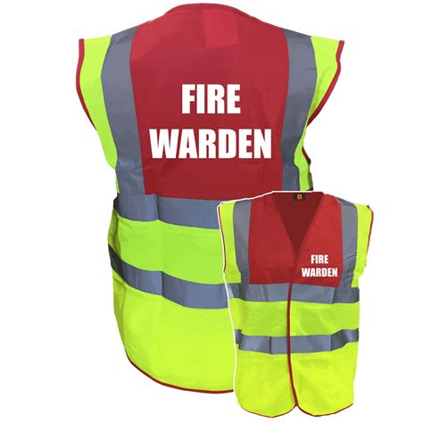 Premium Small Fire Warden Two Tone Vest Brook Hi Vis Cheap Price