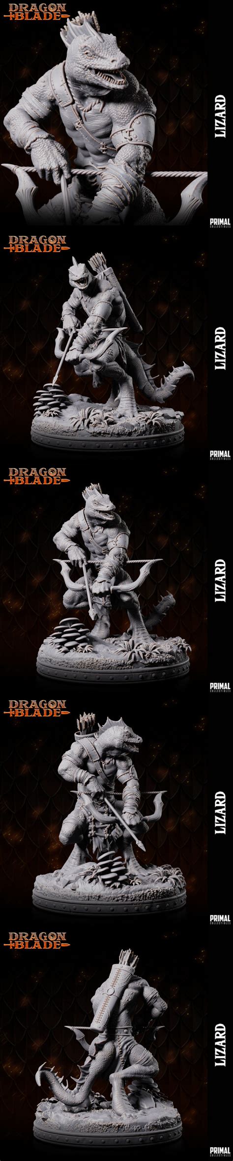 Desire Fx D Models Lizardmen Archer D Print Model