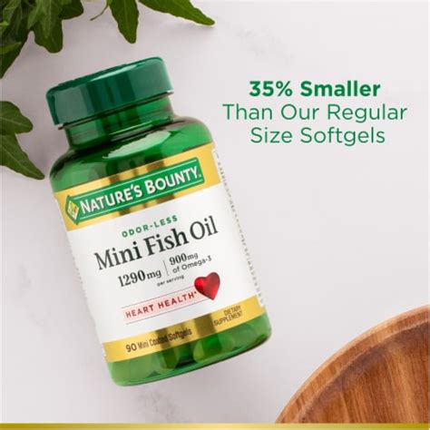 Nature S Bounty Mini Fish Oil Odorless Supports Heart Health Softgels