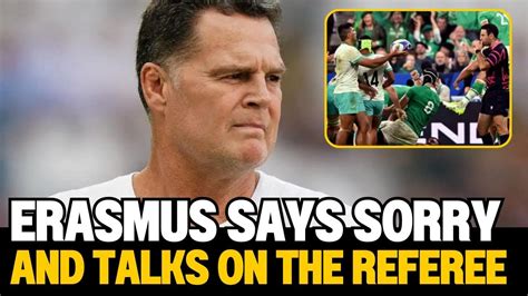 Rassie Erasmus Talks About The Game Against Ireland And The Referee