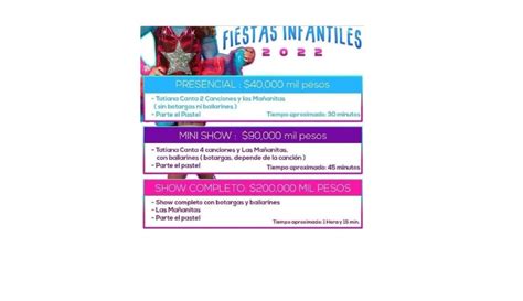 Esto es lo que cobra Tatiana por ir a tu fiesta infantil lo pagarías