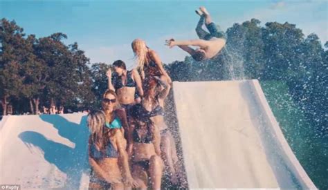 Video Shows Royal Flush Water Slide In Texas Being Ridden By Bikini Clad Girls Daily Mail Online