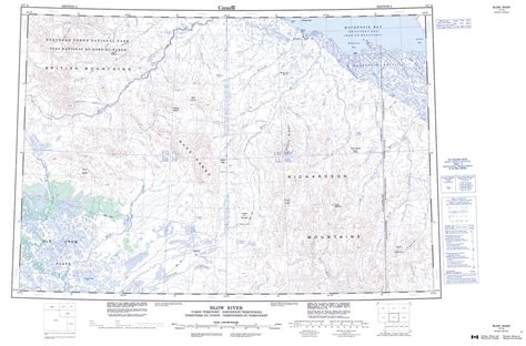 Printable Topographic Map Of Blow River 117a Nt Images And Photos Finder