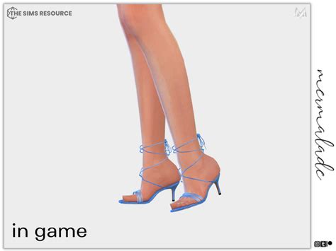 The Sims Resource Middle Heeled Lace Up Sandals S134