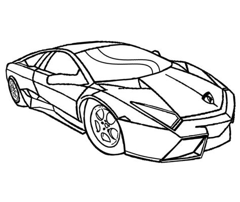 Lamborghini 5 Coloring Page