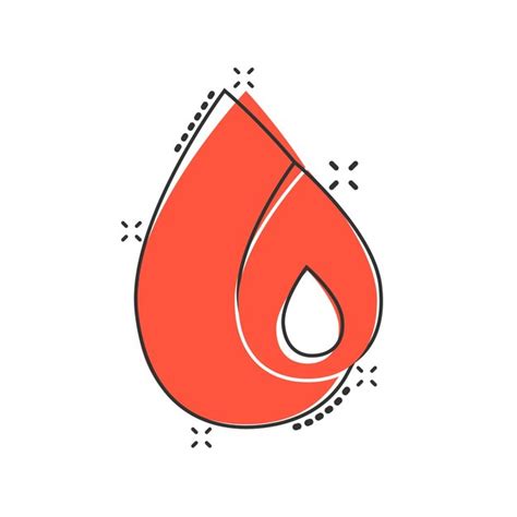 Premium Vector Water Drop Icon In Comic Style Blob Cartoon Vector