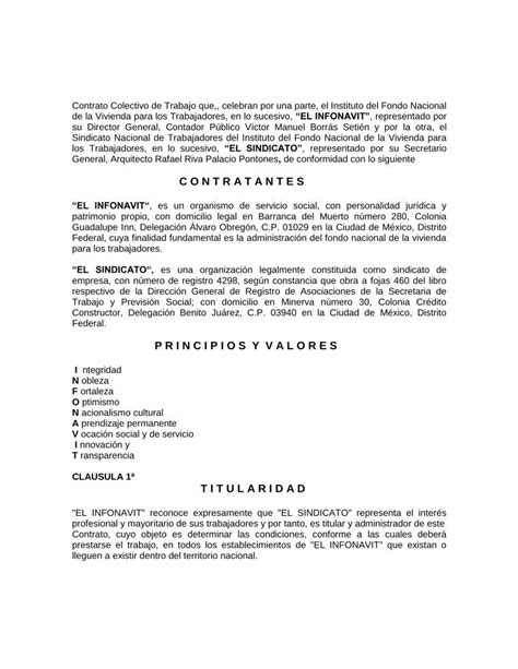 Pdf Contrato Colectivo De Trabajo Dokumen Tips