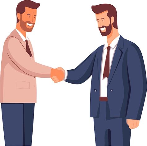 Free Illustration Of Two People Shaking Hands Illustration