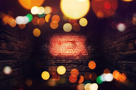 Sex Neon Sign Stock Illustration Illustration Of District 133408282