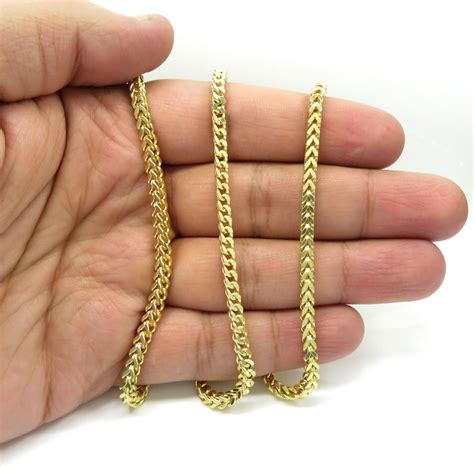 Buy 14k Yellow Gold Hollow Boxed Franco Chain 22 Inch 35mm Online At