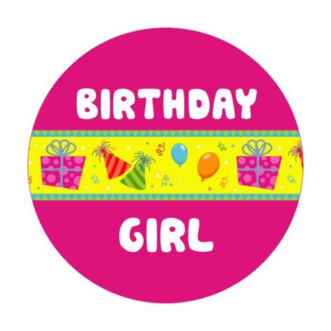 Birthday Girl Stickers