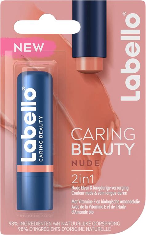 Labello Caring Beauty Nude 1 X 5 5 Ml Stick Ã Lèvres Au Beurre De