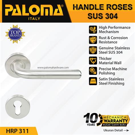 Jual Handle Pintu Roses HRP 311 PALOMA LHT VARANE STAINLESS STEEL