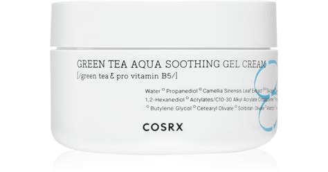 Cosrx Green Tea Aqua Soothing gel crème hydratant avec effets apaisants