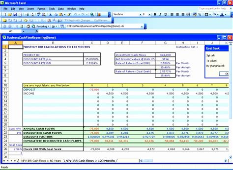 Npv Irr Calculator Excel Template Doctemplates 21528 Hot Sex Picture