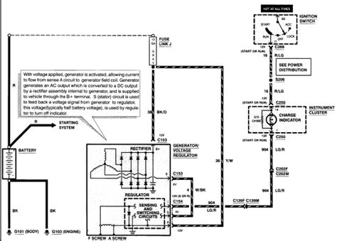 Ford F150 Charging System Circuit Diagram Qanda On Charging Light And System