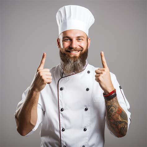 Hombre Cocinero Profesional Que Muestra El Signo De Delicioso Chef De