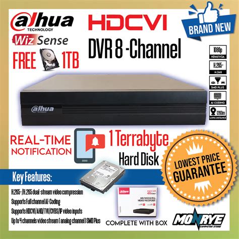 Dvr Channel Dahua Dh Xvr B I Free Tb Hdd Brand New For