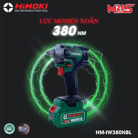 Chính hãng Thân máy siết bulong Himoki HM IW380NBL không chổi than