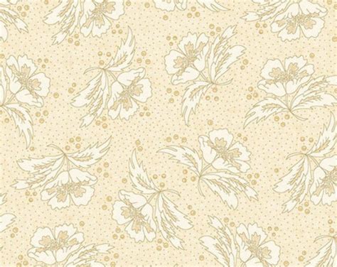 Butter Churn Basics Floral In Cream By Kim Diehl For Henry Glass