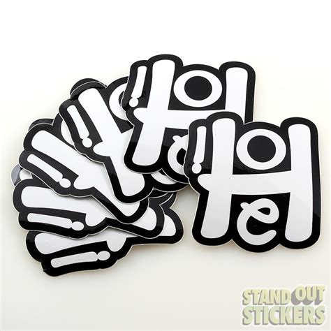 Black and White Custom Stickers | StandOut Stickers Blog