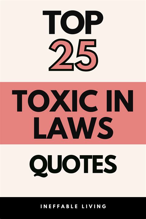 Top 25 Toxic In Laws Quotes Free Worksheets