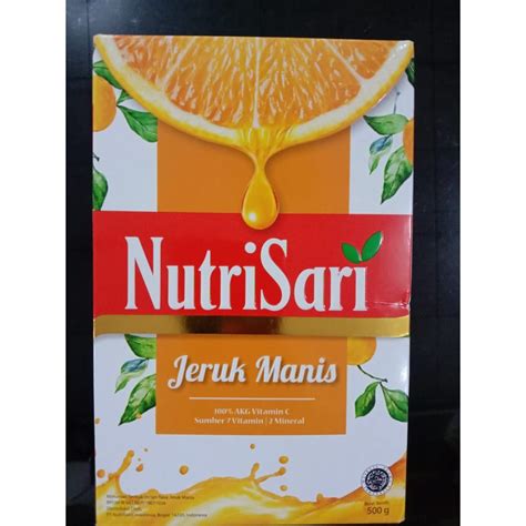 Jual Nutrisari Jeruk Manis Kotak 500 Gr Shopee Indonesia