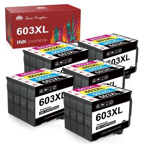 TONER KINGDOM 20 Cartouches Compatible Epson 603 603XL Pour Epson