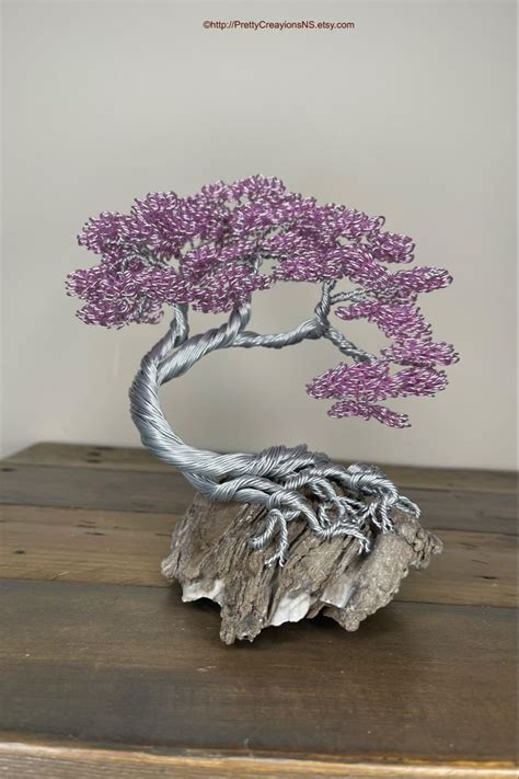 Wire Tree Sculpture Wire Bonsai Tree Handmade Wire Tree Metal Bonsai