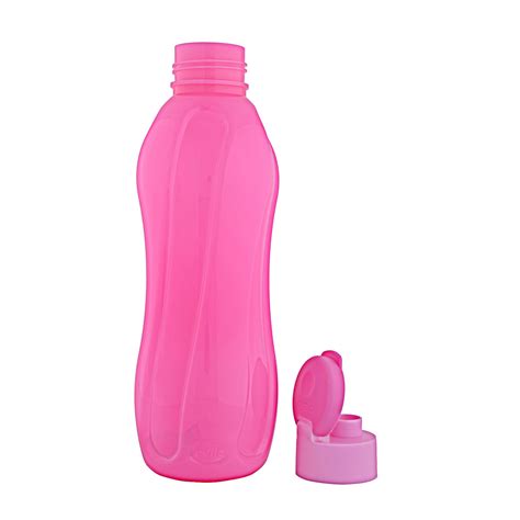 Cello Aqua Flip Polypropylene Bottle Set Litre Pieces Pink