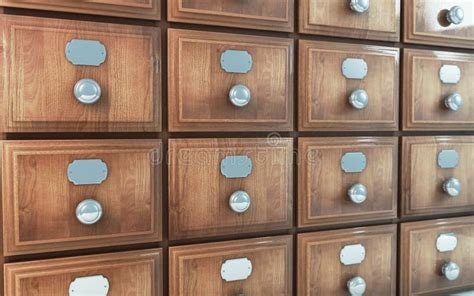 Vintage File Cabinet Stock Photo Image Of Close Archive 34586122