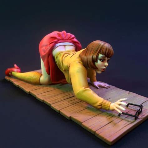 Unpainted Velma 75mm 124 Resin Figure Model Kit 3 In Velma Sunglass