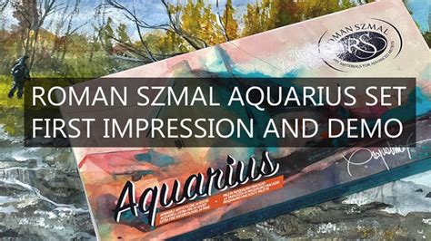 Roman Szmal Aquarius Watercolor 24 Pan Set First Impression And Painting Demo Youtube