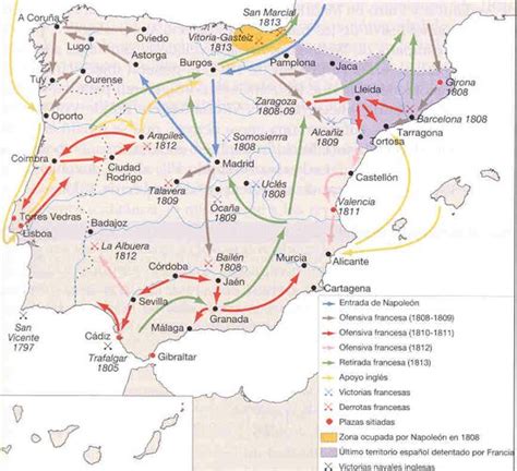 Guerra De La Independencia Mapas