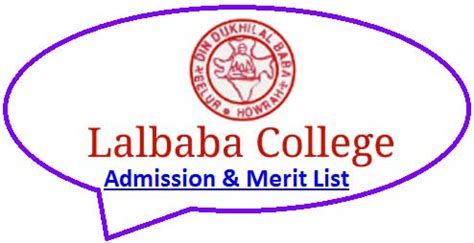 Lalbaba College Admission 2024 Online Form for UG/PG CBCS Merit List ...