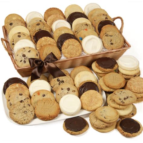 Rectangle Assorted Cookie Gift Basket - Cookie Bouquets