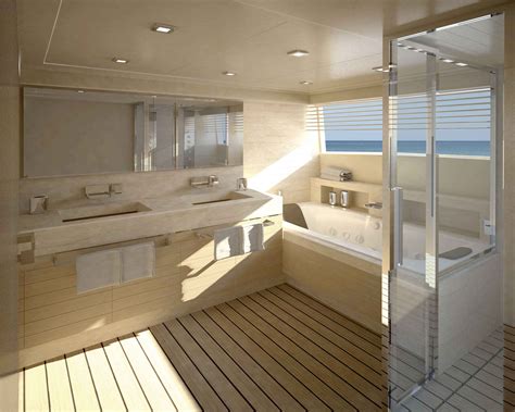 Navetta 33 Crescendo Motor Yacht Master Bathroom — Yacht Charter & Superyacht News