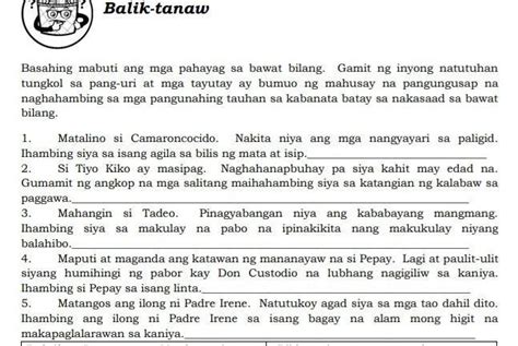 Paki Sagot PO Ng Maayossundi Ang Mga NASA Ibaba1 Ibr Br Inless Ko