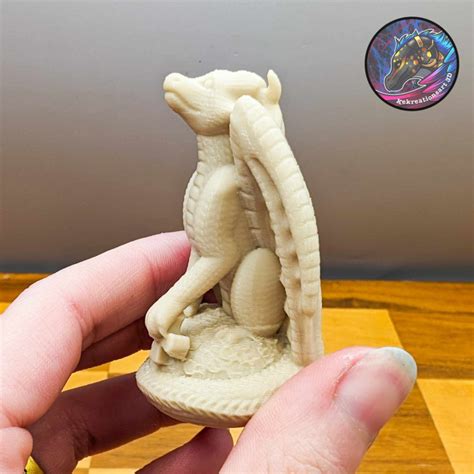 3D Printable Dragon Chess Set Pieces By Kirsten M