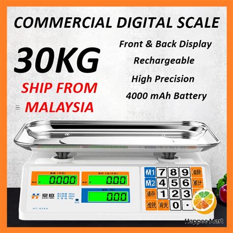 30kg Electronic Digital Price Computing Rechargeable Supermarket