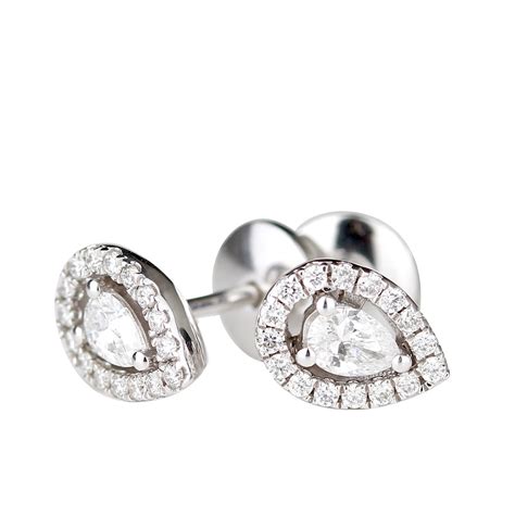 Boucles D Oreilles Diamants Taille Poire Compagnie Des Gemmes